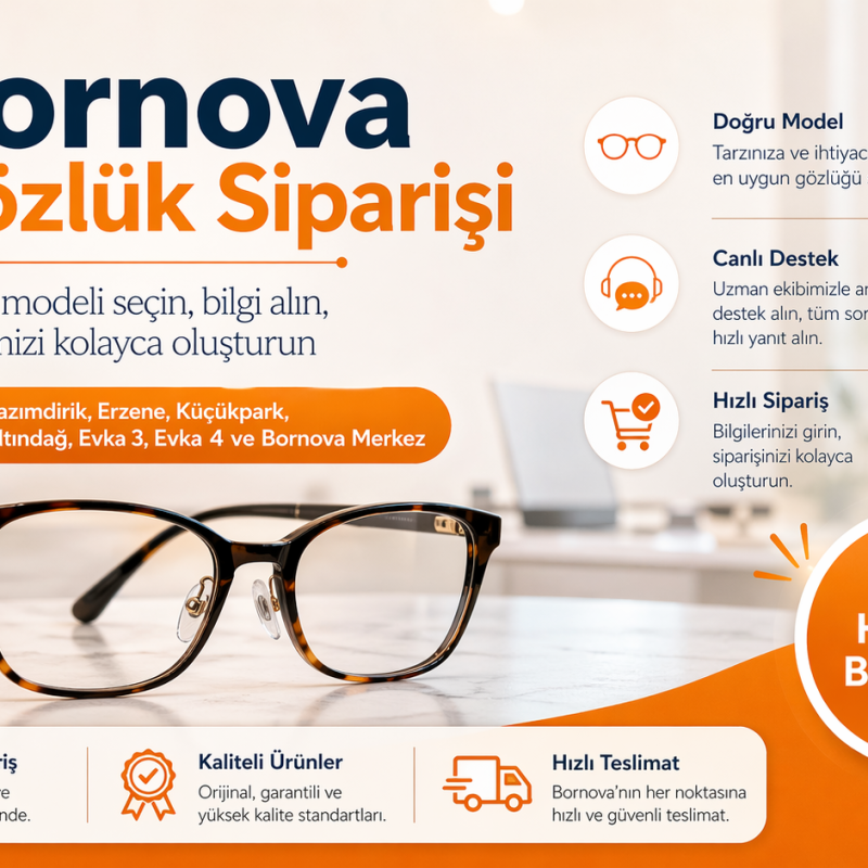 Bornova Gözlük Siparişi İçin Doğru Adres